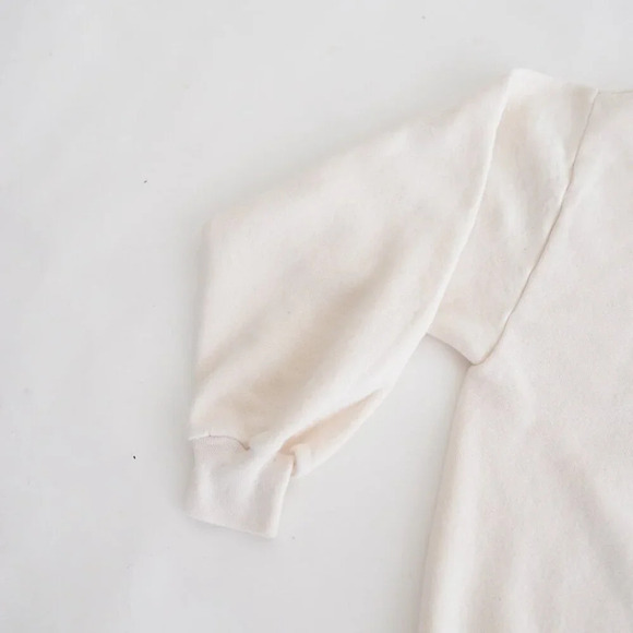 Vintage Jerzees Cream Angel Embroidered Green Collared  Crewneck Sweater 2X - Picture 9 of 11